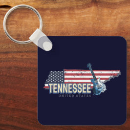 Tennessee United Staaten Retro Staat Vintag USA Schlüsselanhänger