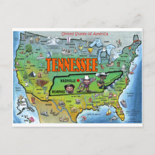 Tennessee USA Karte