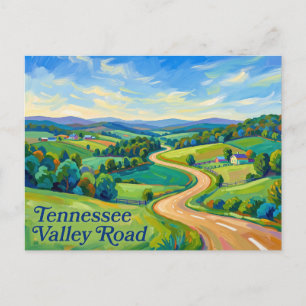 Tennessee Valley Road Alabama Postkarte