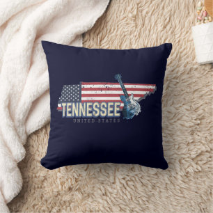 Tennessee Vereinigte Staaten Retro-Staat Vintage U Kissen