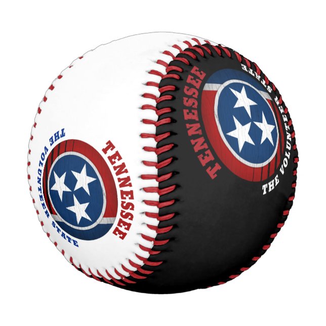TENNESSEE VOLUNTEER STAAT FLAG BASEBALL (Schrägansicht)