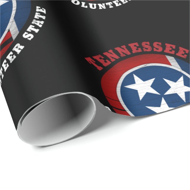 TENNESSEE VOLUNTEER STAAT FLAG GESCHENKPAPIER (Rolleneckpunkt)