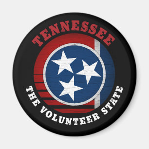 TENNESSEE VOLUNTEER STAAT FLAG MAGNET