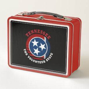 TENNESSEE VOLUNTEER STAAT FLAG METALL BROTDOSE