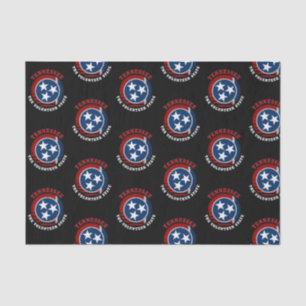 TENNESSEE VOLUNTEER STAAT FLAG SEIDENPAPIER