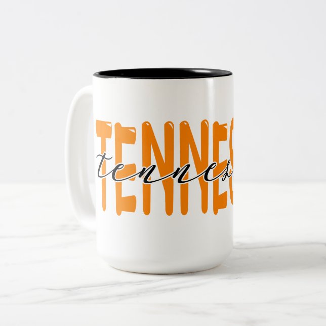 Tennessee Volunteers Zweifarbige Tasse (Vorderseite Links)