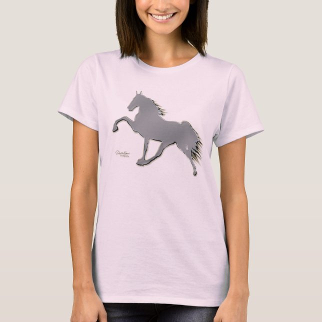 Tennessee Walking Horse Langschläfchen T T-Shirt (Vorderseite)