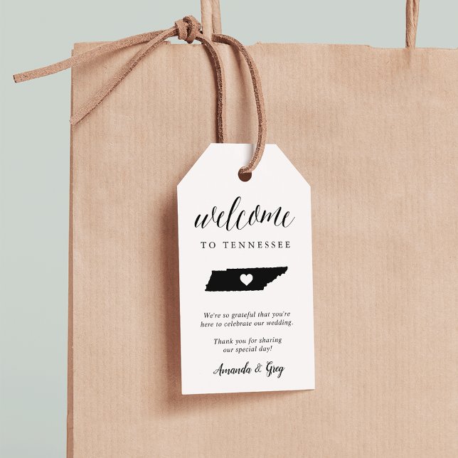 Tennessee Wedding Willkommen Geschenkanhänger (Von Creator hochgeladen)