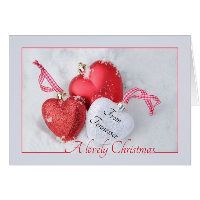 Tennessee Weihnachtskarte, Staat spezifisch (Vorderseite (Horizontal))