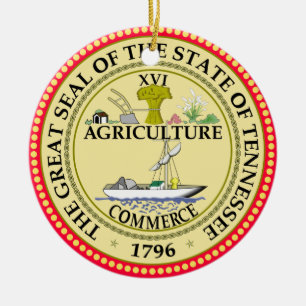 Tennessee* Weihnachtsverzierung Keramik Ornament