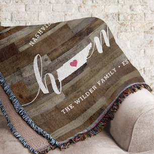 Tennessee Zuhause Staat Personalisierte Holzsicht Decke