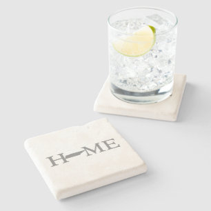 Tennessee Zuhause Staat Shaped Letter Tennessean Steinuntersetzer