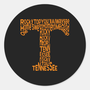 Tennessee Zuhause Sweet Zuhause Tennessee Sport Runder Aufkleber