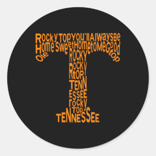 Tennessee Zuhause Sweet Zuhause Tennessee Sport Runder Aufkleber