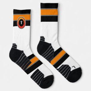 Tennesstreifen mit Kreiskonstruktion Socken