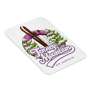 Tenney Mountain New Hampshire Ski Logo Postkarte Magnet