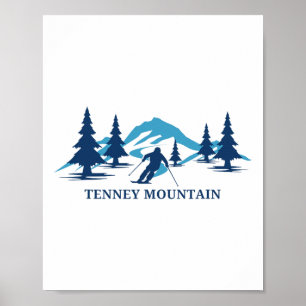 Tenney Mountain New Hampshire Skigebiet Skifahren Poster
