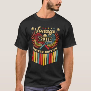 Tennis 11. Geburtstag Jungen Mädchen Vintag 2011 T T-Shirt