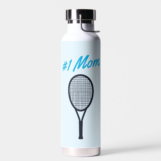 Tennis #1 Mama Mother's Day Blue Gift Trinkflasche (Links)