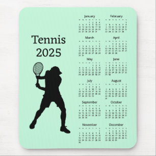 Tennis 2025 Kalender Mousepad