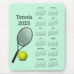 Tennis 2025 Kalender Mousepad
