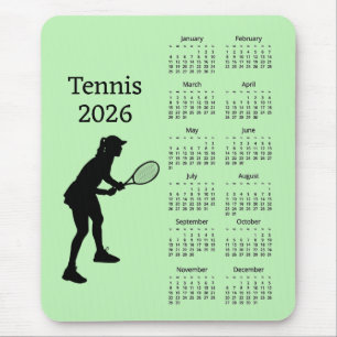 Tennis 2026 Kalender Mauspad