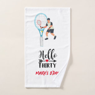 Tennis 30. Geburtstag für Tennis Player Handtuch