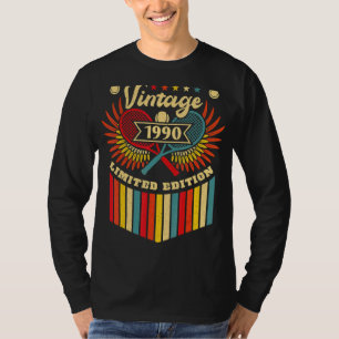 Tennis 32. Geburtstag Männer Frauen Vintag 1990 Te T-Shirt