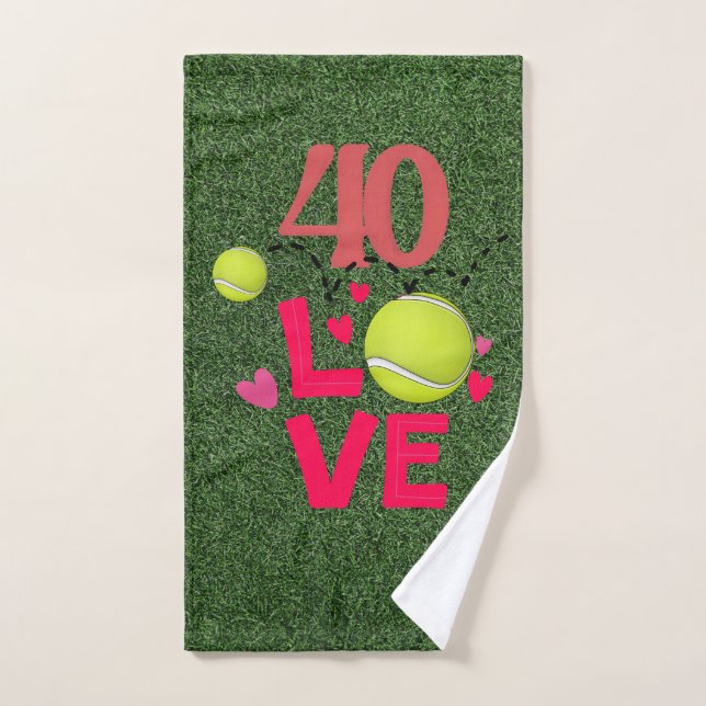 Tennis 40. Geburtstag lustige Geschenke für Spiele Handtuch (Handtuch)