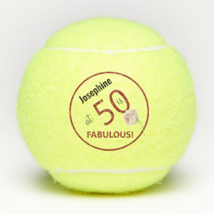 Tennis 50. Geburtstag Tennisball und Nummer Tennisbälle