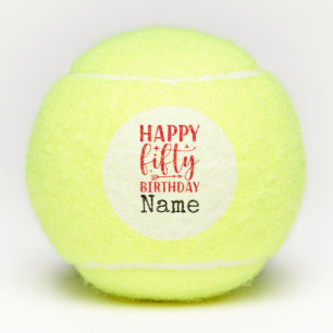 Tennis 50. Geburtstag Tennisplätze Tennisbälle