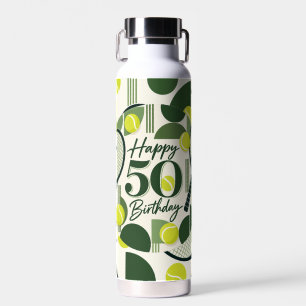 Tennis 50. Geburtstag  Trinkflasche