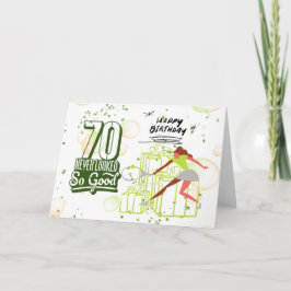 Tennis 70. Geburtstag für Tennis Player Card Karte