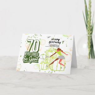 Tennis 70. Geburtstag für Tennis Player Card Karte