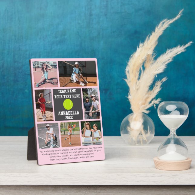 Tennis 7 photo collage player name fotoplatte (Seite)