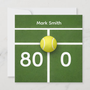 TENNIS 80. Geburtstag auf dem Tennisplatz