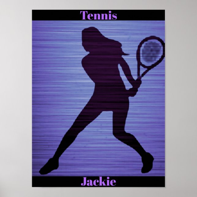 Tennis Abstrakt Poster (Vorne)