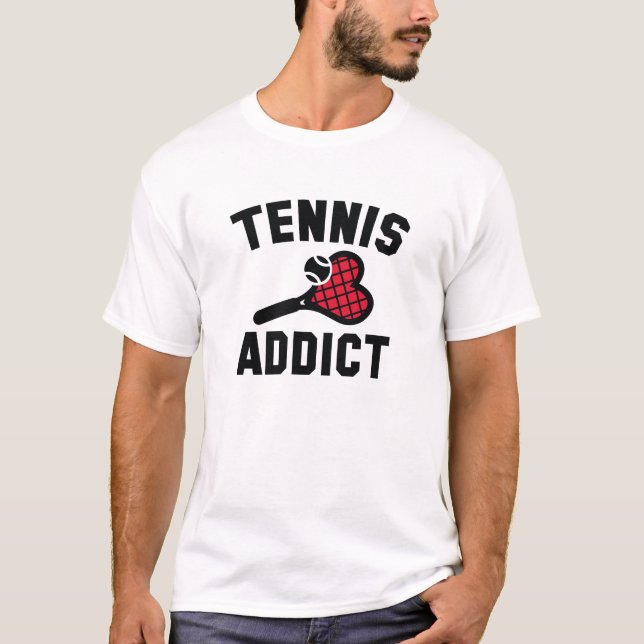 Tennis Addict T-Shirt (Vorderseite)