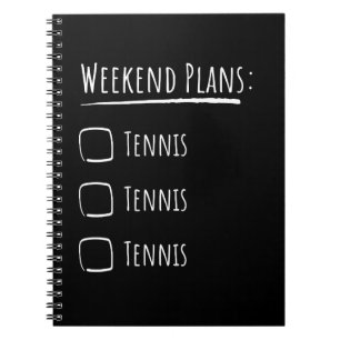 Tennis am Wochenende Notizblock
