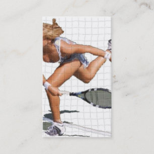 Tennis-Anweisung Visitenkarte