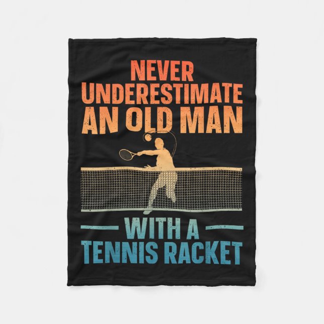 Tennis Art For Men Grand Tennis Lover Fleecedecke (Vorderseite)
