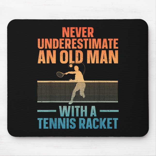 Tennis Art For Men Grand Tennis Lover Mousepad (Vorne)