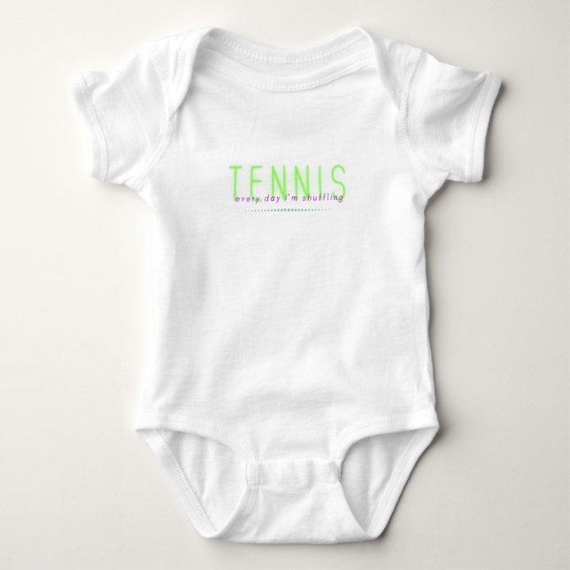Tennis Baby Bodysuit Strampler (Vorderseite)