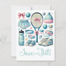 Tennis Baby Shower für Baby Boy Blue thematisiert
