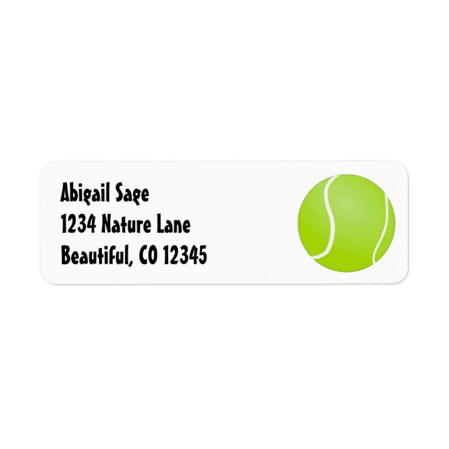 Tennis-Ball-Adresse (Vorne)