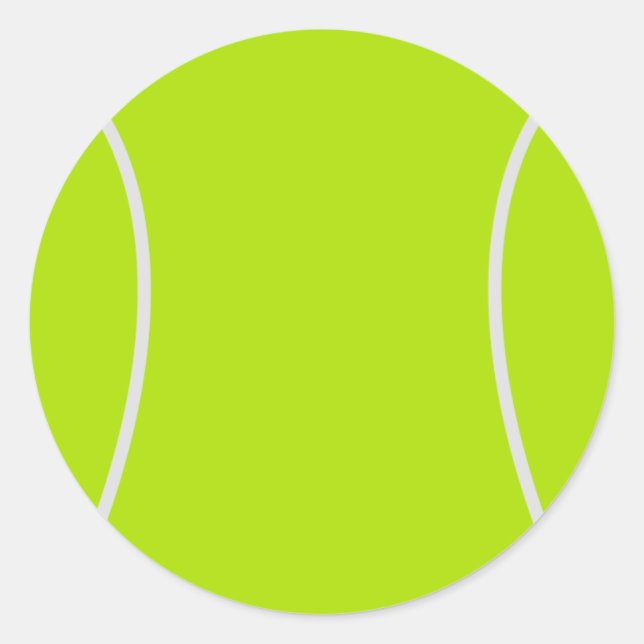 Tennis-Ball-Aufkleber Runder Aufkleber (Vorderseite)