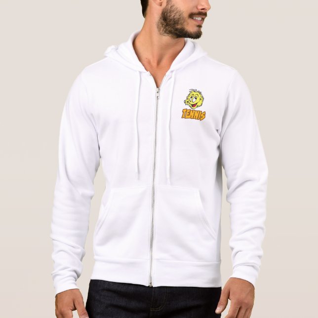 Tennis-Ball-Cartoon Männerjacke Hoodie (Vorderseite)