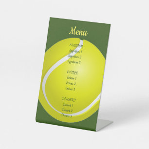 Tennis Ball Design Tischschild Sockelschild