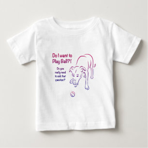Tennis Ball Dog Baby T-shirt