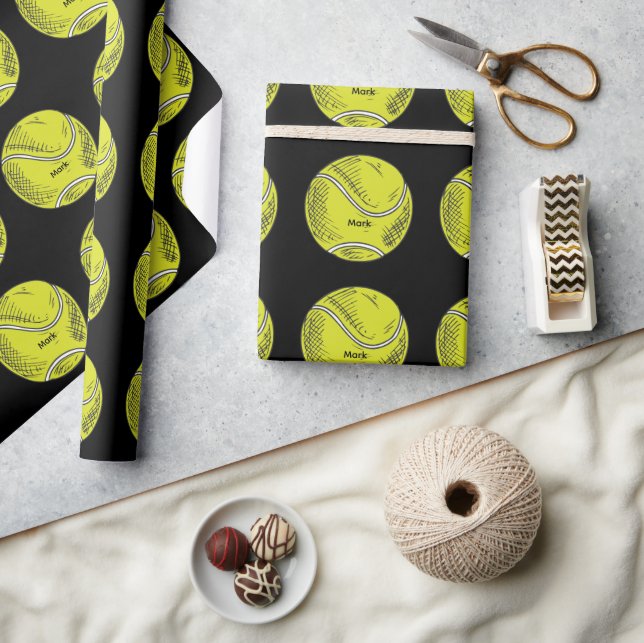 Tennis ball  geschenkpapier (Kunsthandwerk)